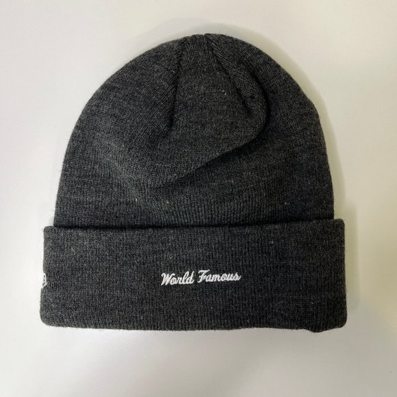 Supreme New Era Box Logo Beanie (FW21) Charcoal New - Picture 4 of 6